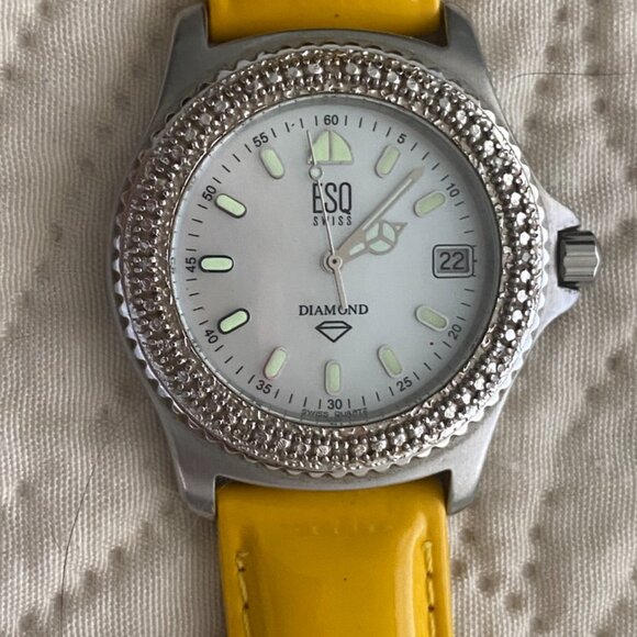 ESQ by Movado Women's Wristwatch Diamond Swiss Made "Lolita" - Picture 1 of 5